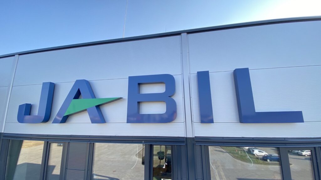 JABIL épület dekoráció