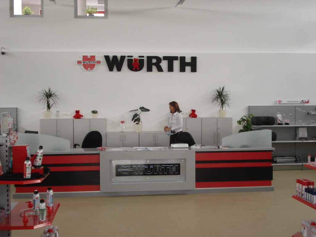 WÜRTH iroda dekoráció